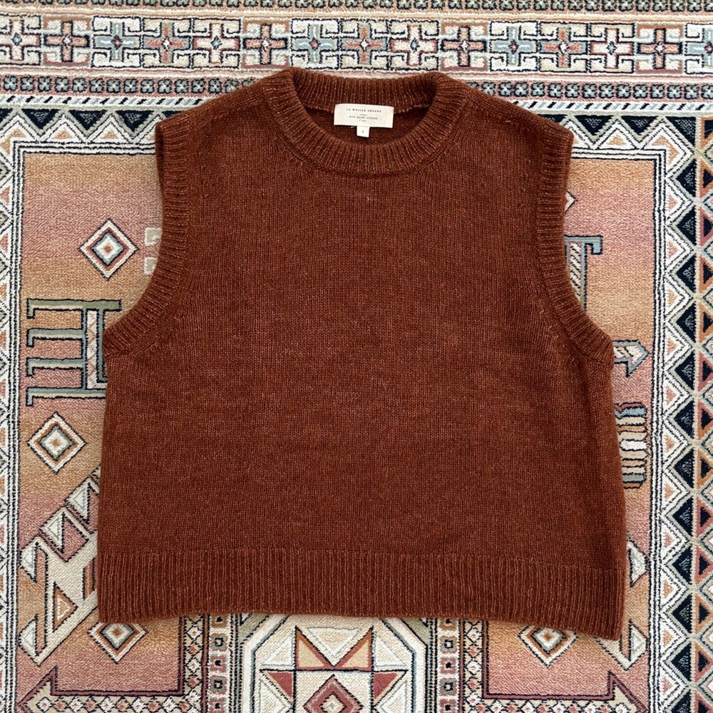 Sezane Samuel Jumper Sweater Vest Crewneck Sleeveless